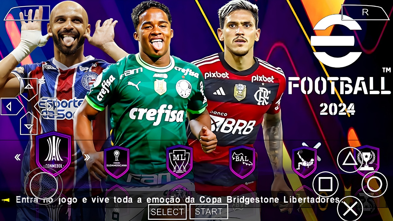 eFootball PES 2024 PPSSPP BRASILEIRÃO COPA Libertadores 60