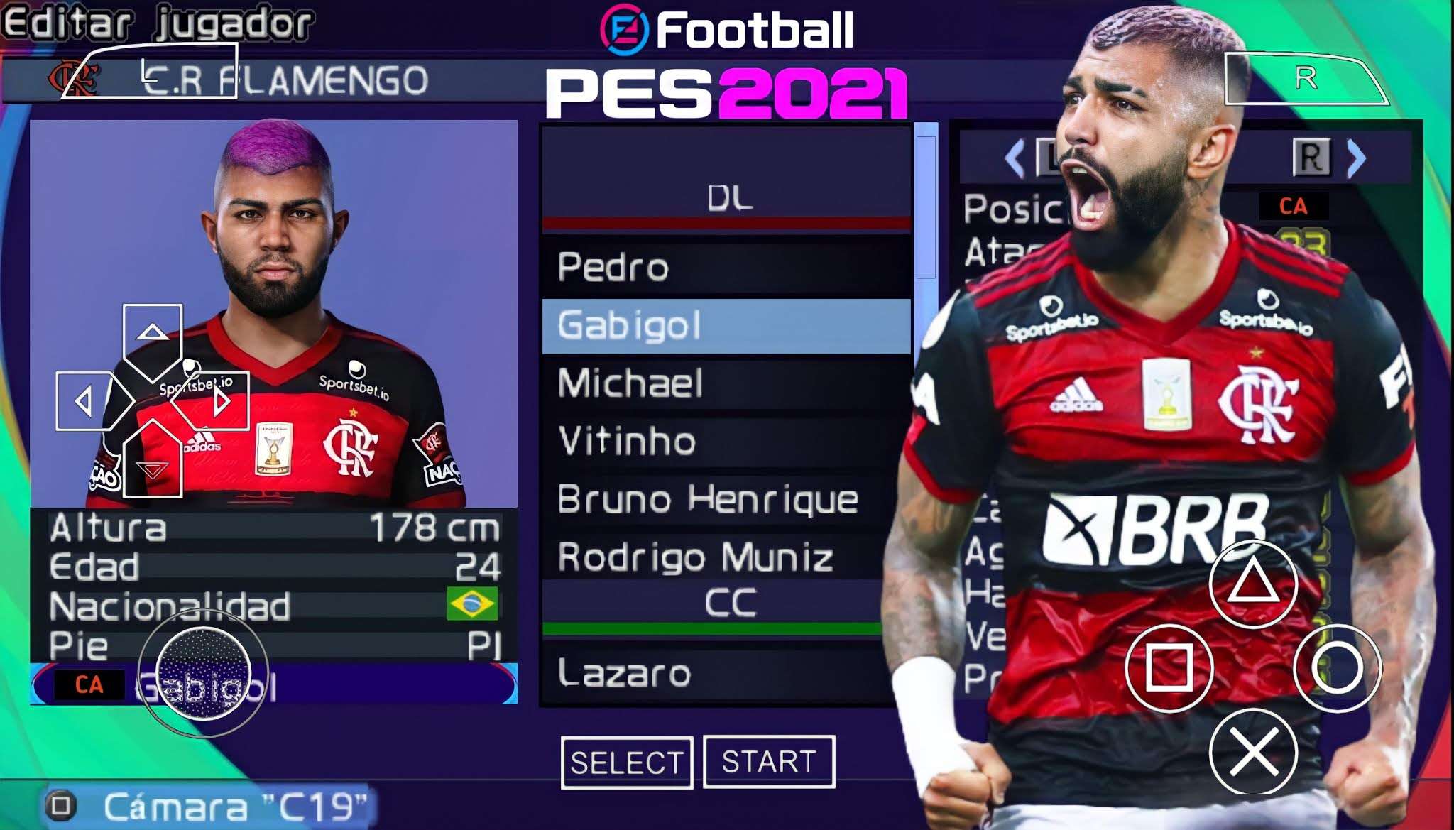 PES 2021 PPSSPP GRÁFICOS ESTILO PS5 EUROPEUS COM