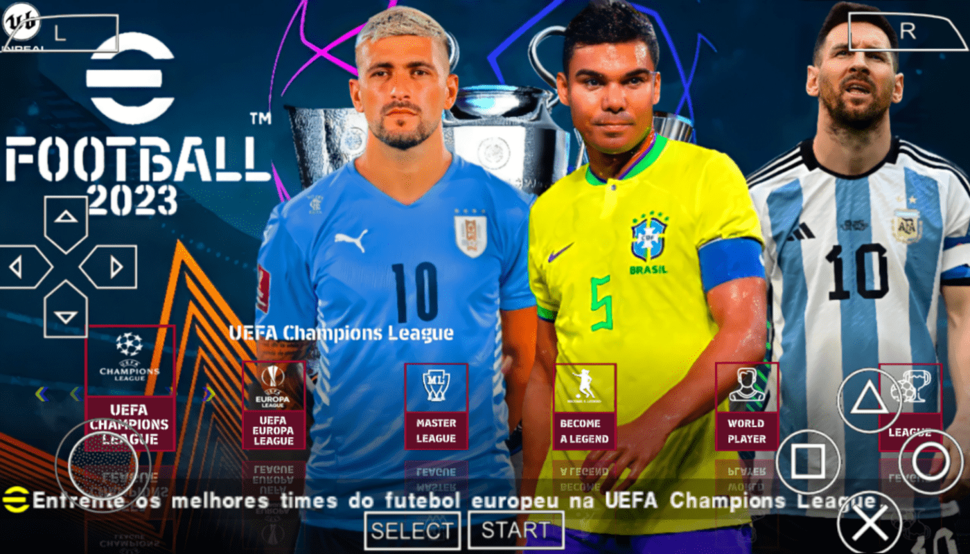 Lançamento! Effotball PES 2023 no PPSSPP  PES Atualizado com Brasileirão,  Europeu e Copa no Qatar 