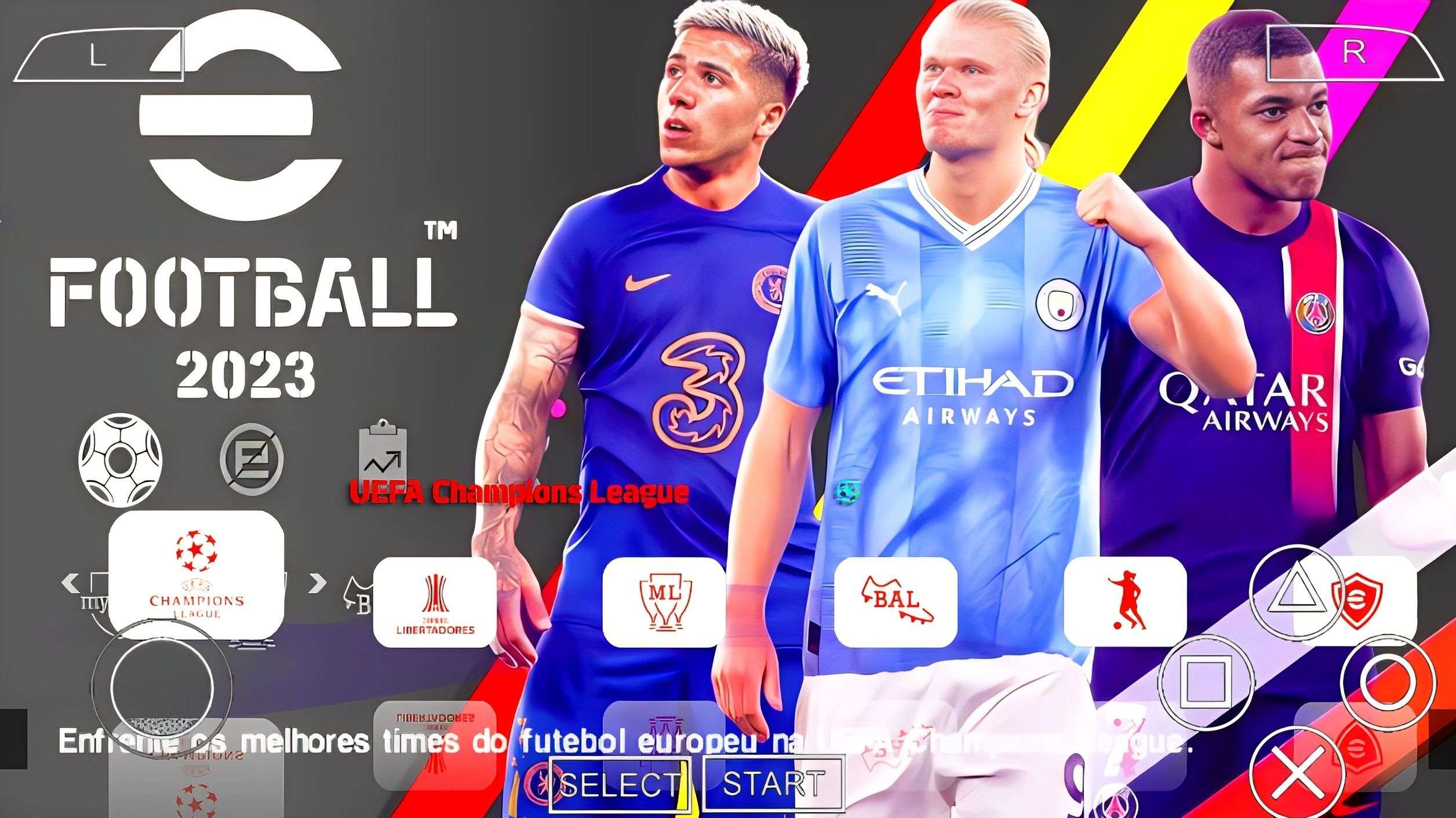 SAIUU! EFOOTBALL PES 2024 PPSSPP EUROPEUS NOVOS CLUBES FACES REALISTAS  ATUALIZADOS + KITS 2023/24 