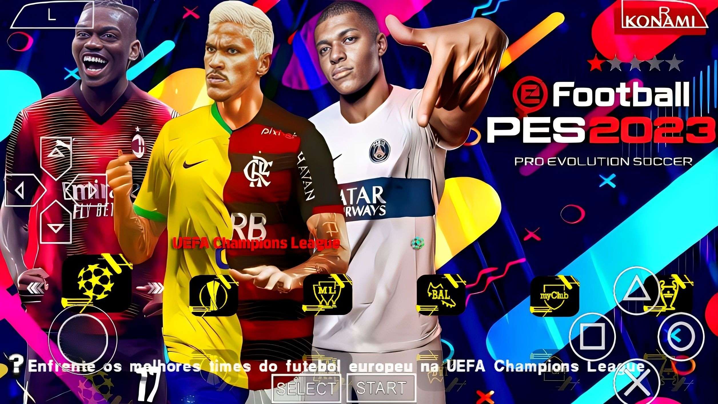 Lançamento! Effotball PES 2023 no PPSSPP  PES Atualizado com Brasileirão,  Europeu e Copa no Qatar 