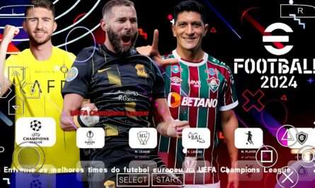 SAIUU! EFOOTBALL PES 2024 PPSSPP EUROPEUS NOVOS CLUBES FACES REALISTAS  ATUALIZADOS + KITS 2023/24 