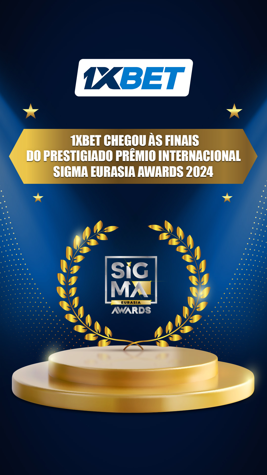 1xBet ganhou o prestigioso SiGMA Eurasia Awards 2024