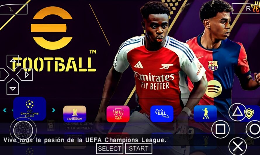 EFOOTBALL PES 2025 PPSSPP EUROPEUS NOVAS FACES 2K ELENCOS 100% ATUALIZADOS + KITS 24/25