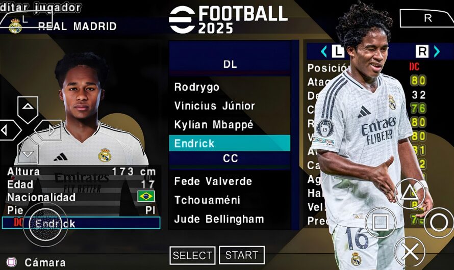 EFOOTBALL PES 2025 PPSSPP EUROPEUS NOVAS FACES ELENCOS 100% ATUALIZADOS + KITS 24/25