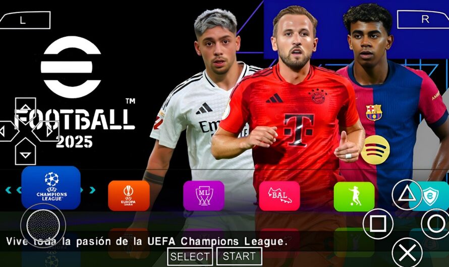 EFOOTBALL PES 2025 PPSSPP EUROPEUS NOVAS FACES ELENCOS 100% ATUALIZADOS + KITS 24/25