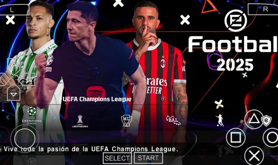 EFOOTBALL PES 2025 PPSSPP EUROPEUS NOVAS TRANSFERÊNCIAS ATUALIZADOS FACES REALISTAS + KITS 24/25