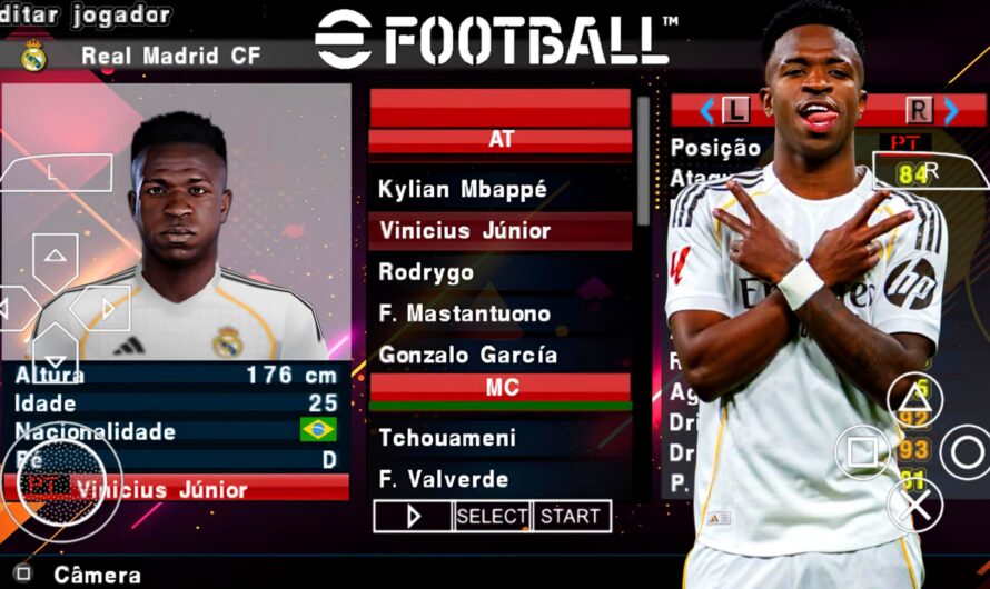 EFOOTBALL PES 2026 PPSSPP BRASILEIRÃO e EUROPEUS PATCH NOVAS FACES 2K ELENCOS ATUALIZADOS + KITS 25/26