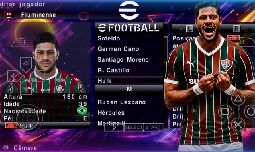 EFOOTBALL PES 2026 PPSSPP SUL-AMERICANO COM BRASILEIRÃO NOVAS TRANSFERÊNCIAS ATUALIZADOS + KITS 25/26