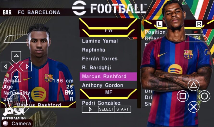 EFOOTBALL PES 2026 PPSSPP EUROPEUS NOVAS FACES REALISTAS ELENCOS FACES REALISTAS 100% ATUALIZADOS + KITS 26/27