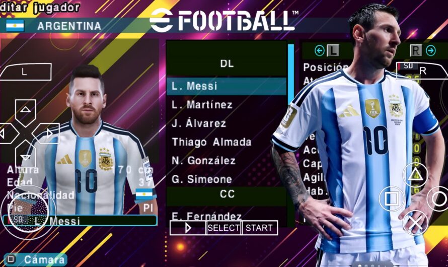 EFOOTBALL PES 2026 PPSSPP PATCH EUROPEUS NOVAS FACES REALISTAS ELENCOS ATUALIZADOS + KITS 25/26