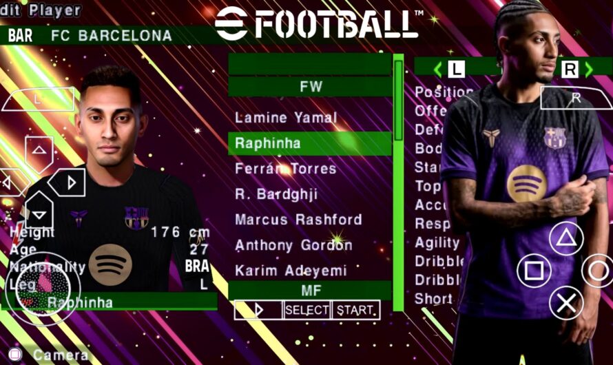 EFOOTBALL PES 2026 PPSSPP EUROPEUS NOVAS FACES 4K ELENCOS 100% ATUALIZADOS + KITS 26/27