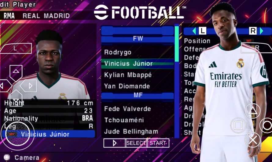 EFOOTBALL PES 2027 PPSSPP EUROPEUS NOVAS FACES 4K REALISTAS ELENCOS ATUALIZADOS + KITS 26/27
