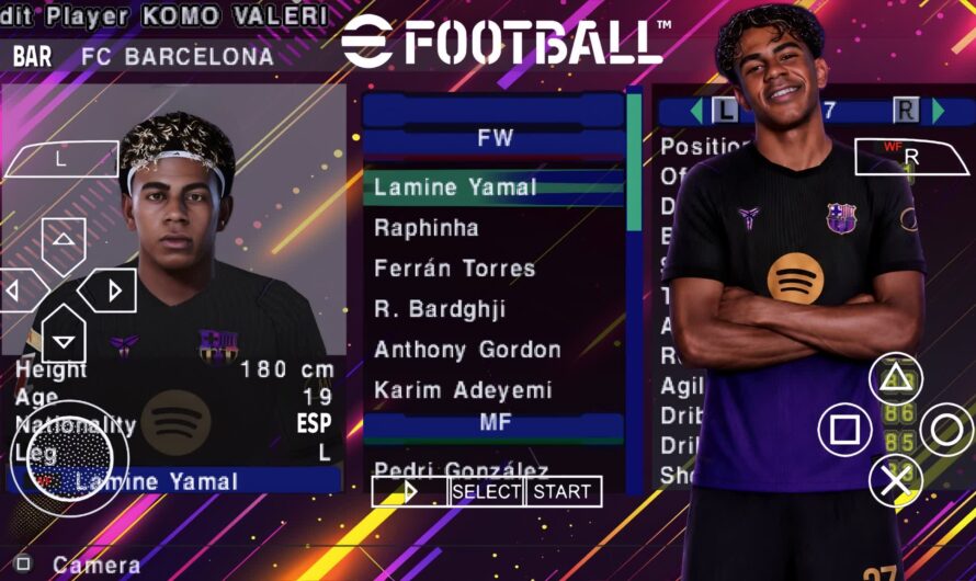 EFOOTBALL PES 2027 PPSSPP EUROPEUS NOVAS FACES 4K REALISTAS ELENCOS ATUALIZADOS + KITS 26/27