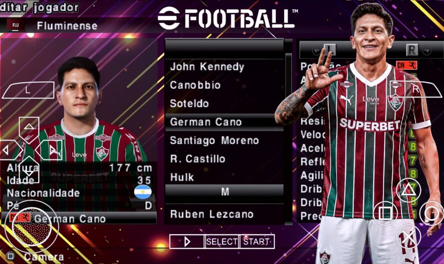 EFOOTBALL PES 2027 PPSSPP SULAMERICANO BRASILEIRÃO NOVAS FACES 2K ELENCOS ATUALIZADOS C/ 61 ESTÁDIOS