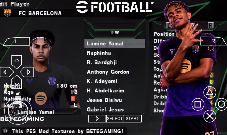 EFOOTBALL PES 2027 PPSSPP EUROPEUS NOVAS FACES 4K ELENCOS ATUALIZADOS + KITS 26/27